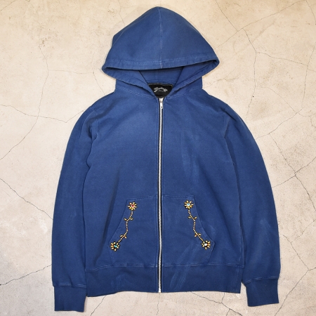 Marbles マーブルズ パーカー / STUDS PIGMENT HOODED ZIP UP PARKA INDIGO