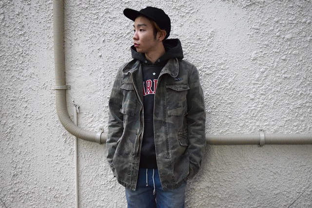 M エム アウター / used wash m-65 jacket camo