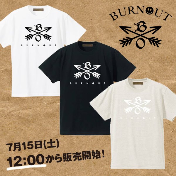 Burnout バーンアウト / クロスドアロー Tシャツ