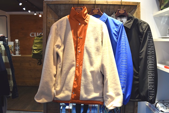 M エム アウター / nylon boa coaches jacket (frame M) 