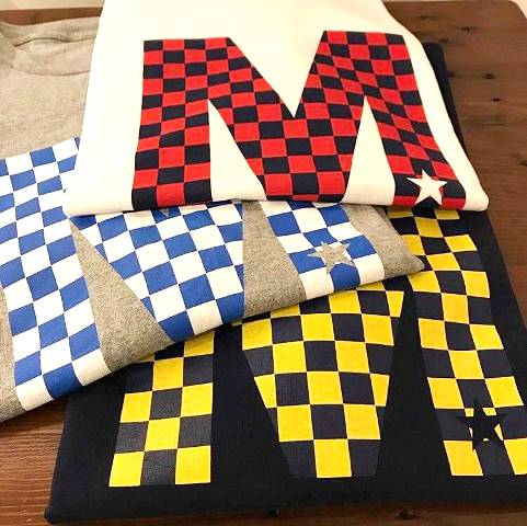 M エム Tシャツ / crew neck t-shirts (checker)