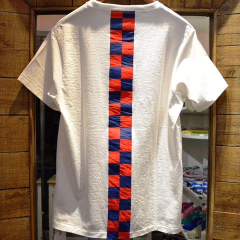 M エム Tシャツ / crew neck t-shirts (checker) white