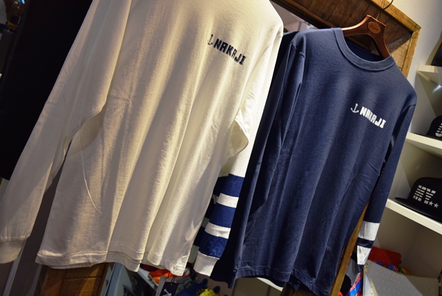 Nakaji ナカジ ロンT / l/s round neck t-shirt (3lines)